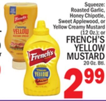 C Town French's yellow mustard 20 oz. btl offer