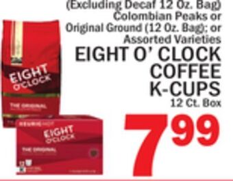 C Town Eight o'clock coffee k-cups offer