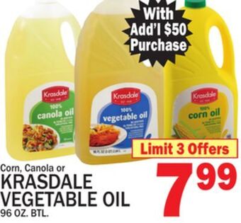 C Town Krasdale vegetable oil offer