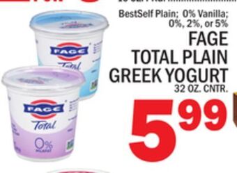 C Town Fage total plain greek yogurt offer