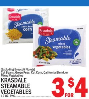 C Town Krasdale steamable vegetables offer