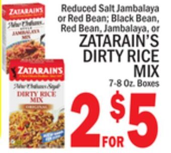 C Town Zatarain's dirty rice mix offer