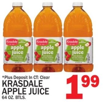 C Town Krasdale apple juice offer