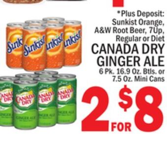 C Town Canada dry ginger ale offer