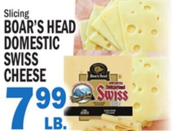 C Town Boar's head domestic domestic swiss swiss cheese offer