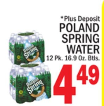 C Town Poland spring water offer