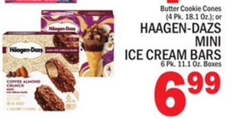 C Town Haagen-dazs mini ice cream bars 6 pk. 11.1 oz. boxes offer