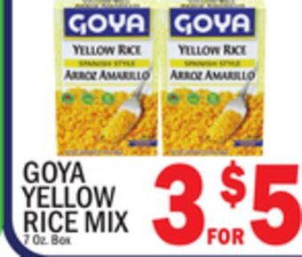 C Town Goya yellow rice mix offer