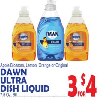 Bravo Supermarkets Dawn ultra dish liquid offer