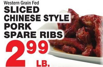 Bravo Supermarkets Sliced chinese style pork spare ribs offer
