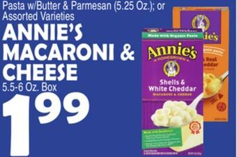 Bravo Supermarkets Annie's macaroni & cheese 5.5-6 oz. box offer