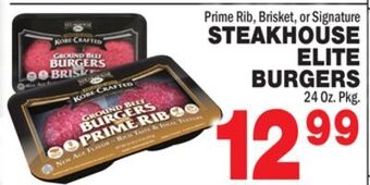 Bravo Supermarkets Steakhouse elite burgers offer