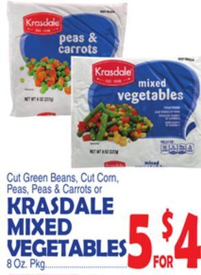 Bravo Supermarkets Krasdale mixed vegetables offer