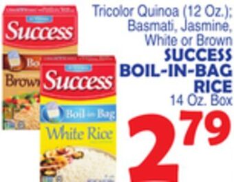 Bravo Supermarkets Success boil-in-bag rice offer