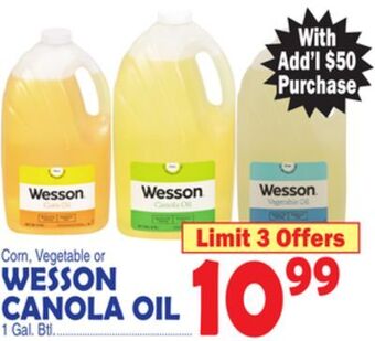 Bravo Supermarkets Wesson canola oil offer