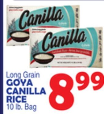 Bravo Supermarkets Goya canilla rice offer