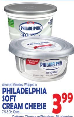 Bravo Supermarkets Philadelphia soft cream cheese offer