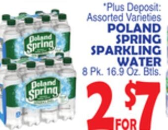 Bravo Supermarkets Poland spring sparkling water offer