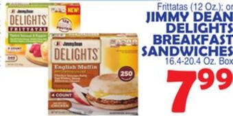 Bravo Supermarkets Jimmy dean delights breakfast sandwiches offer