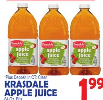 Bravo Supermarkets Krasdale apple juice offer