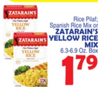 Bravo Supermarkets Zatarain's yellow rice mix offer