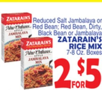 Bravo Supermarkets Zatarain's rice mix offer