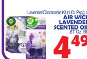 Bravo Supermarkets Air wick lavender scented oil. 67 oz. btl offer