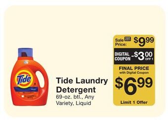 Fairway Store Market Tide laundry detergent offer