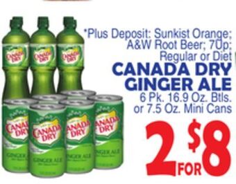 Bravo Supermarkets Canada dry ginger ale offer