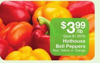 Fairway Store Market Hothouse bell peppers offer