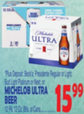 Bravo Supermarkets Michelob ultra beer offer
