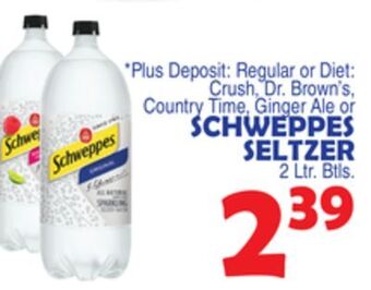 Bravo Supermarkets Schweppes seltzer offer