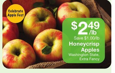 Fairway Store Market Honeycrisp apples offer