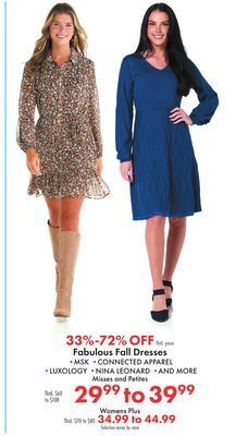 Boscov's Fabulous fall dresses offer