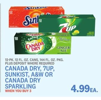 Kings Food Markets Canada dry, 7up, sunkist, a & w or canada dry sparkling offer