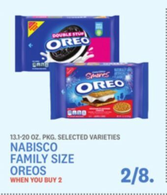 Kings Food Markets Nabisco family size oreos offer