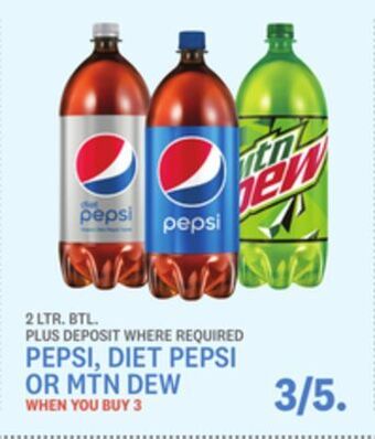 Kings Food Markets Pepsi, diet pepsi or mtn dew offer