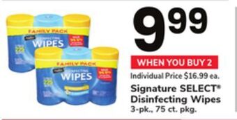 ACME Signature select disinfecting wipes offer