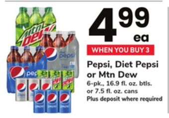 ACME Pepsi, diet pepsi or mtn dew offer
