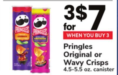 ACME Pringles original or wavy crisps offer