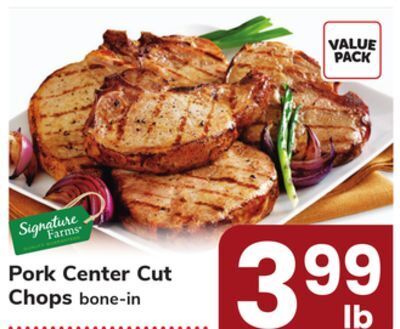 ACME Pork center cut chops offer