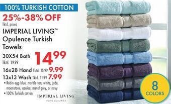 Boscov's Imperial living opulence turkish towels offer