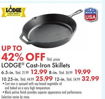 Boscov's Lodge cast-iron skillets offer