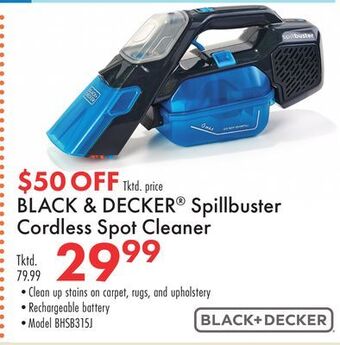 Boscov's Black & decker spillbuster cordless spot cleaner offer