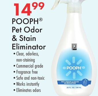 Boscov's Pooph pet odor & stain eliminator offer