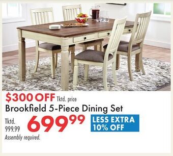 Boscov's Brookfield 5-piece dining set offer