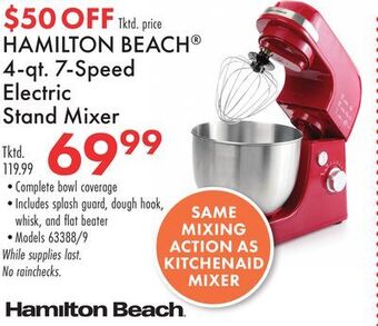 Boscov's Hamilton beach 4-qt. 7-speed electric stand mixer offer