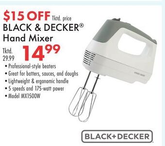 Boscov's Black & decker hand mixer offer
