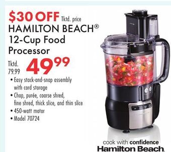 Boscov's Hamilton beach 12-cup food processor offer