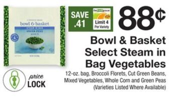 The Fresh Grocer Select steam in bag vegetables offer